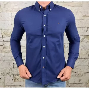 Camisa Manga Longa TH Azul-1459