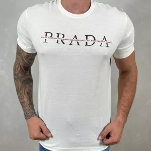 Camiseta Prada Branco-B-1530