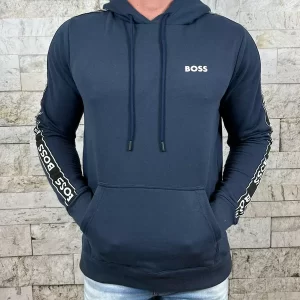 Blusa Moletom Hugo Boss azul marinho DFC-1963